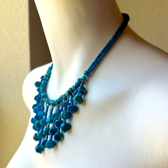 Ocean Blue Choker - Picture 2 of 4